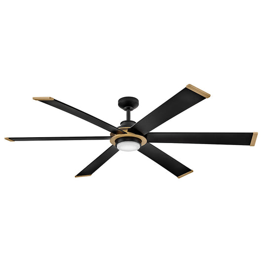 Andros 64" LED Smart Fan - Matte Black