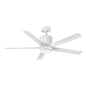 Vail 52" LED Smart Fan - Matte White