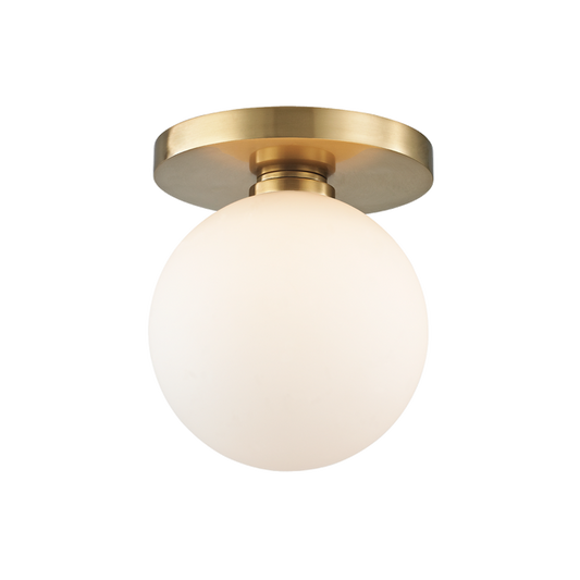 Baird Bath and Vanity with Aged Brass Finish