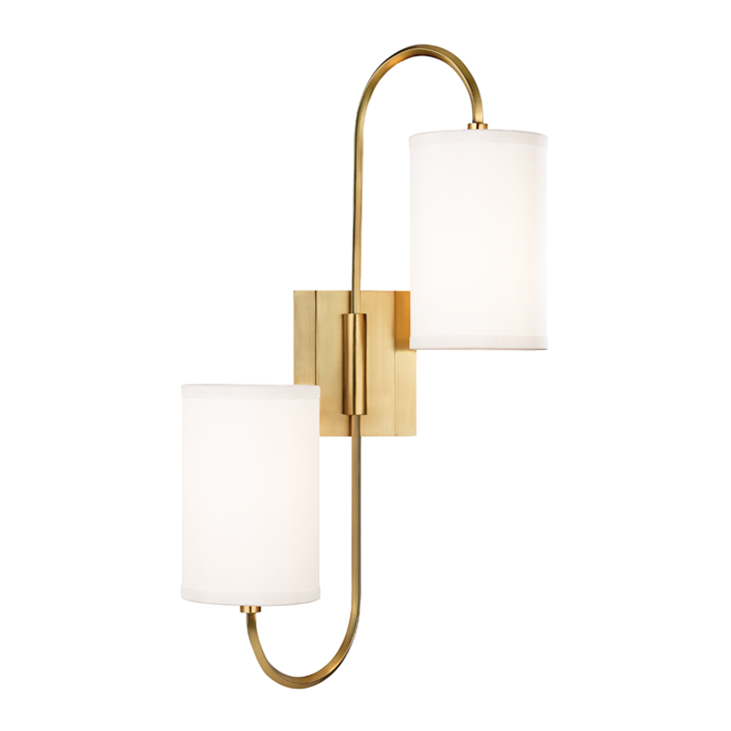 Junius Wall Sconce with Aged Brass Finish