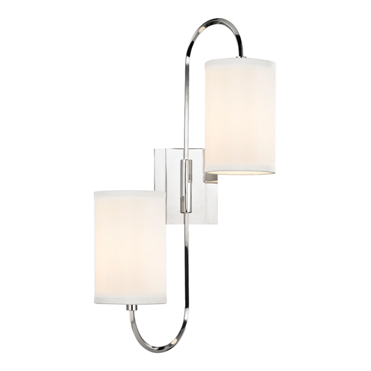Junius Wall Sconce with Polished Nickel Finish