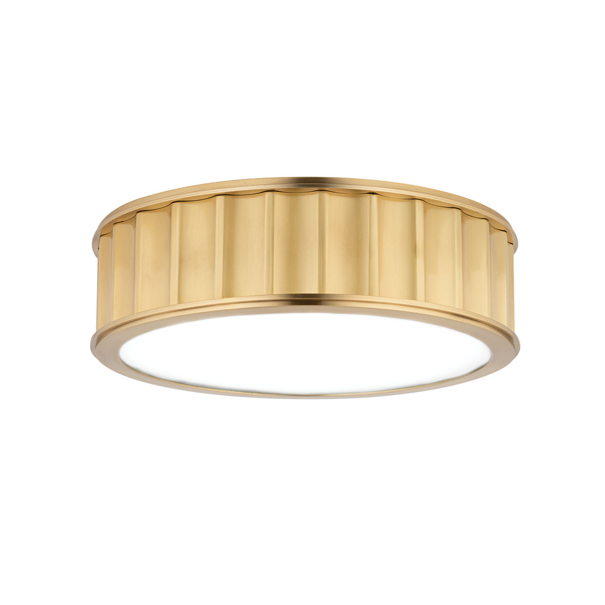 Middlebury Flush Mount with Aged Brass Finish