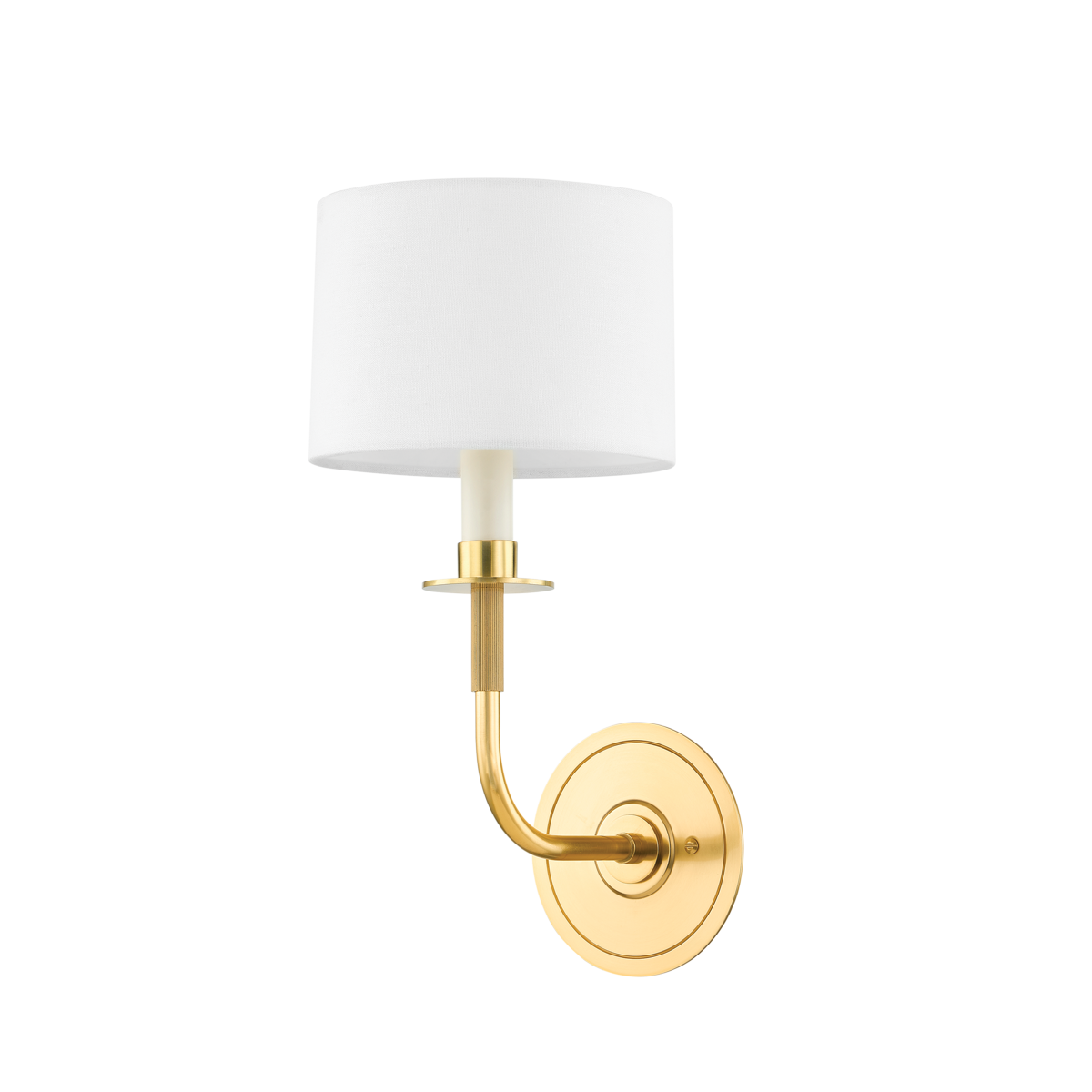 PARAMUS Wall Sconce with Aged Brass Finish