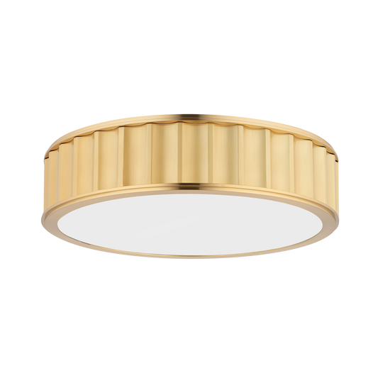 Middlebury Flush Mount with Aged Brass Finish