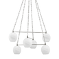 Asbury Park Chandelier with Polished Nickel Finish
