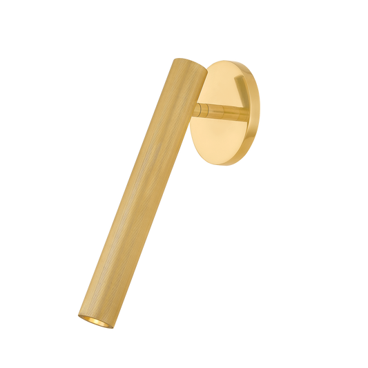 SIMEON Wall Sconce with Aged Brass Finish