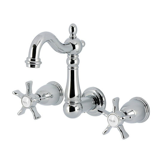 Hamilton Wall-Mount Bathroom Faucet in Polished Chrome