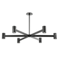 Predock Chandelier with Black Brass Finish