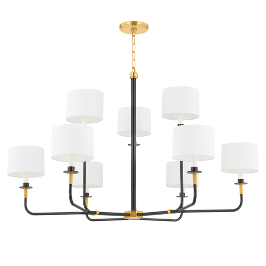 PARAMUS Chandelier with Aged Old Bronze Finish