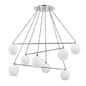 Asbury Park Chandelier with Polished Nickel Finish