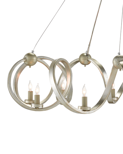 Ringmaster Silver Chandelier