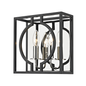 Octavio Wall Sconce with Aged Iron/polished Nickel Combo Finish