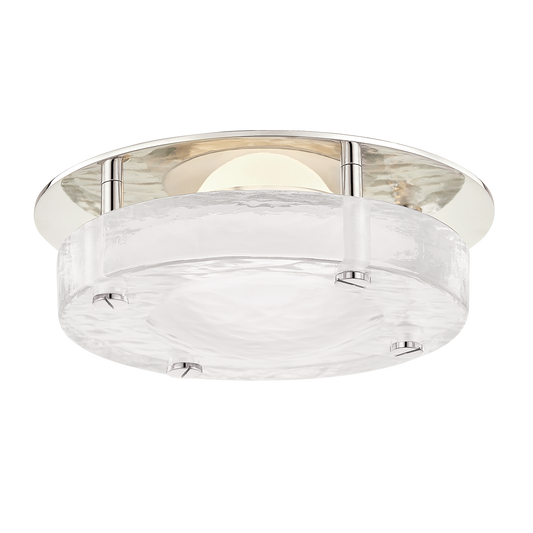 Heath Flush Mount with Polished Nickel Finish