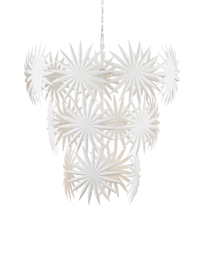 Bismarkia Large White Chandelier