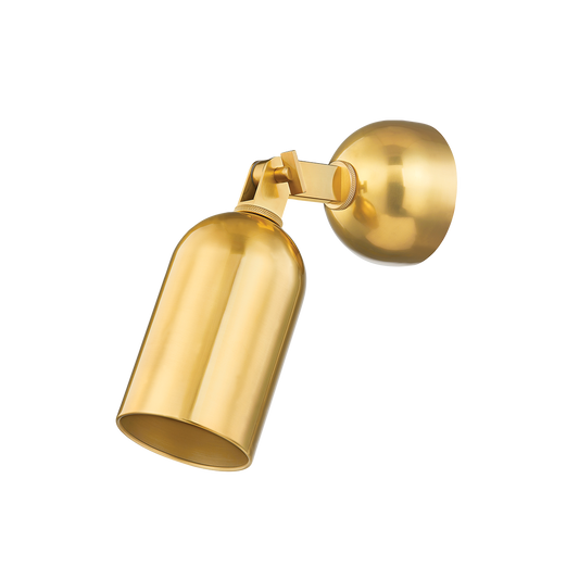 STURBRIDGE Wall Sconce with Aged Brass Finish