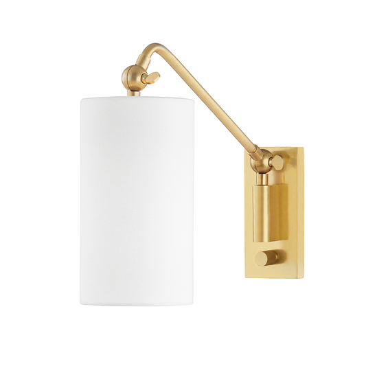Wayne Wall Sconce with Aged Brass Finish