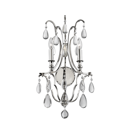 Crawford Wall Sconce with Polished Nickel Finish