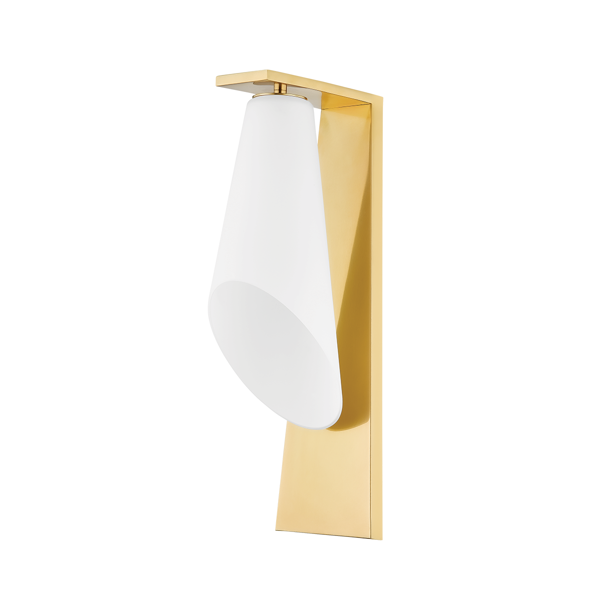 ANDROS Wall Sconce with Aged Brass Finish