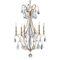 Crawford Chandelier with Aged Brass Finish