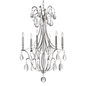 Crawford Chandelier with Polished Nickel Finish