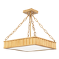 Middlebury Semi Flush with Aged Brass Finish