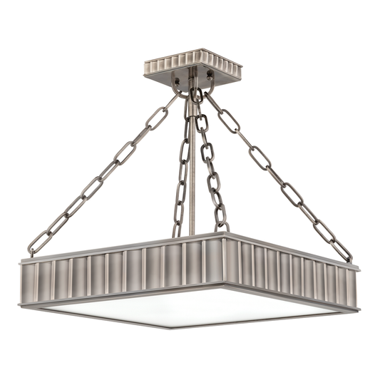 Middlebury Semi Flush with Historic Nickel Finish