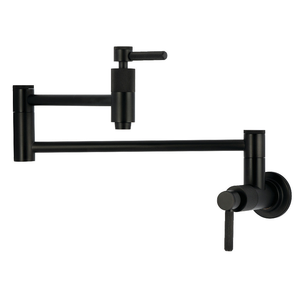 Convergent Pot Filler Faucet in Matte Black