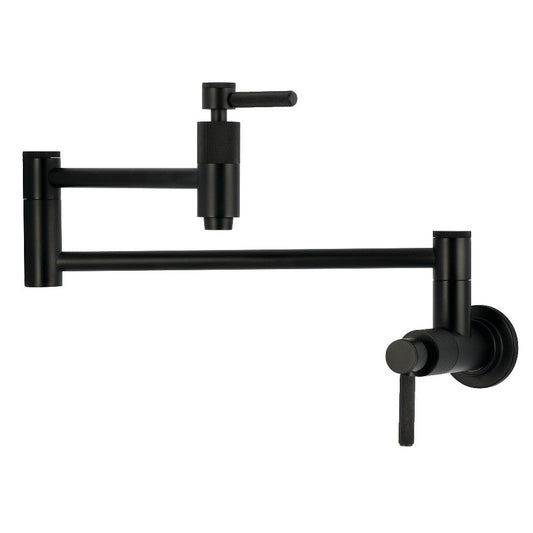 Convergent Pot Filler Faucet in Matte Black