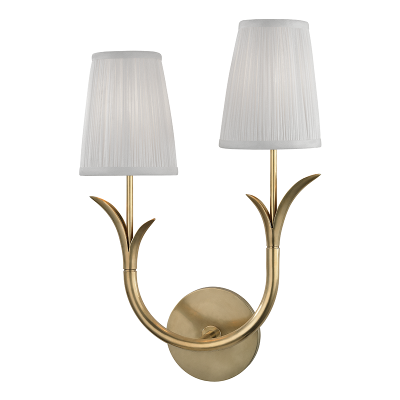 Deering Wall Sconce with Aged Brass Finish