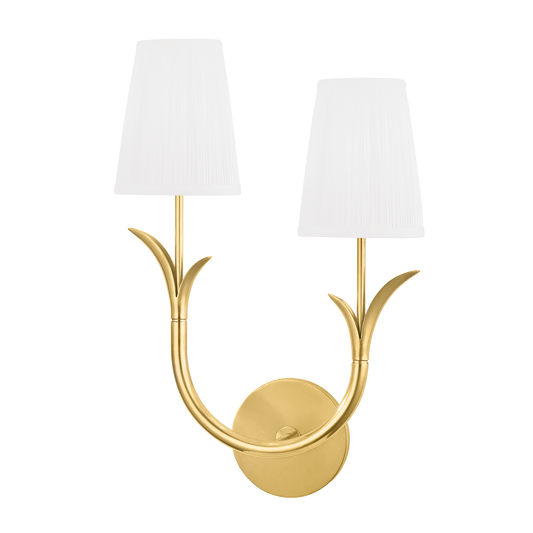Deering Wall Sconce with Aged Brass Finish