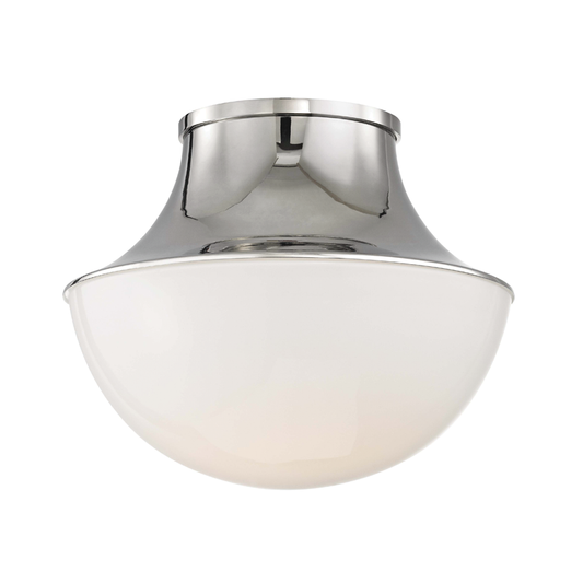 Lettie Flush Mount with Polished Nickel Finish