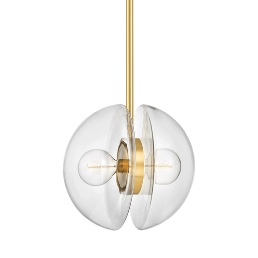 Kert Pendant with Aged Brass Finish