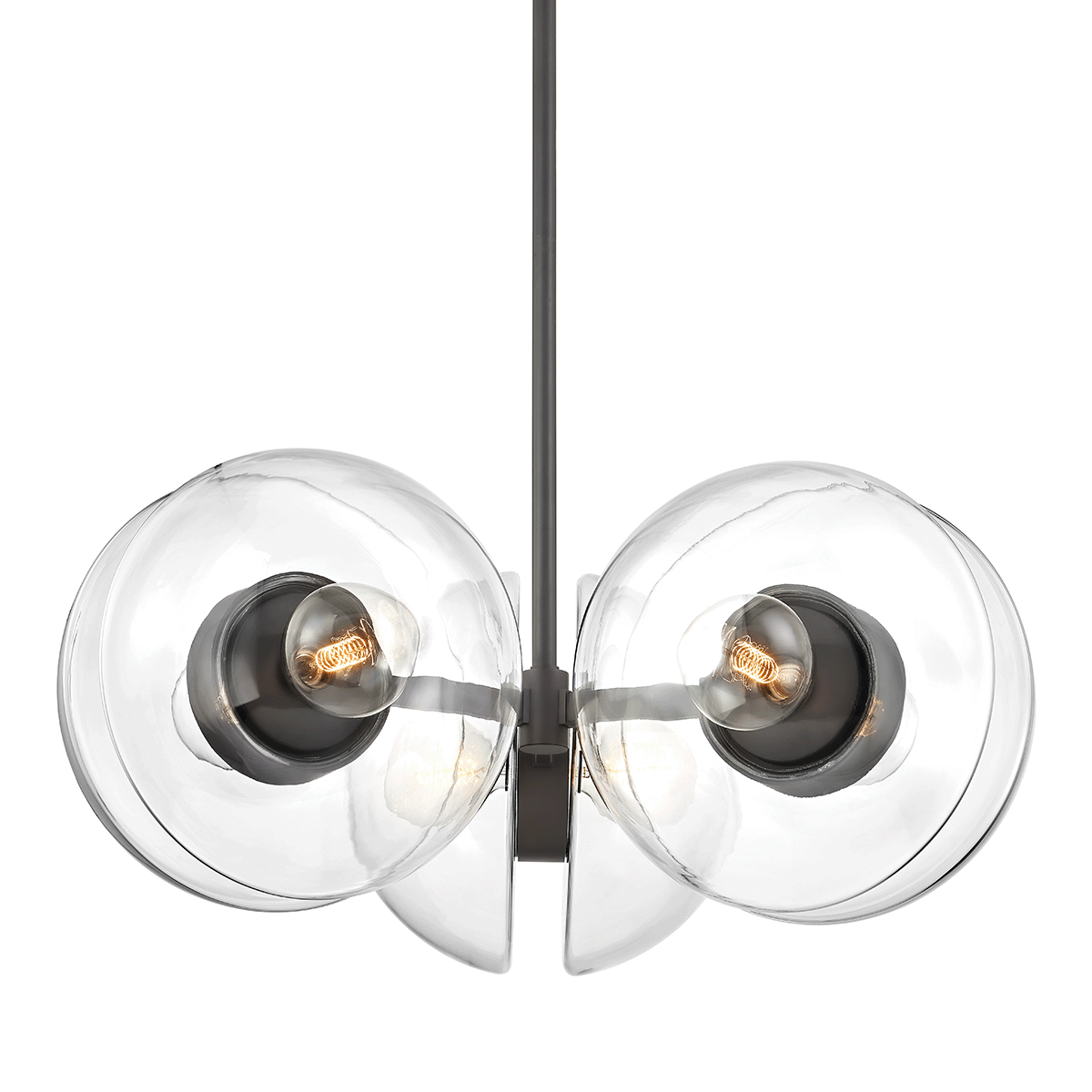 Kert Chandelier with Black Brass Finish