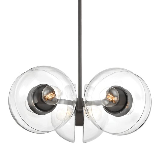 Kert Chandelier with Black Brass Finish