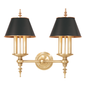 Cheshire Wall Sconce with Aged Brass Finish