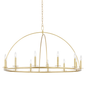 Howell Chandelier with Aged Brass Finish