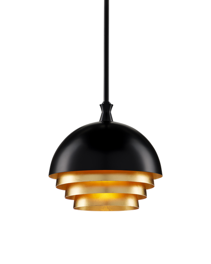 Salviati Medium Black & Gold Pendant