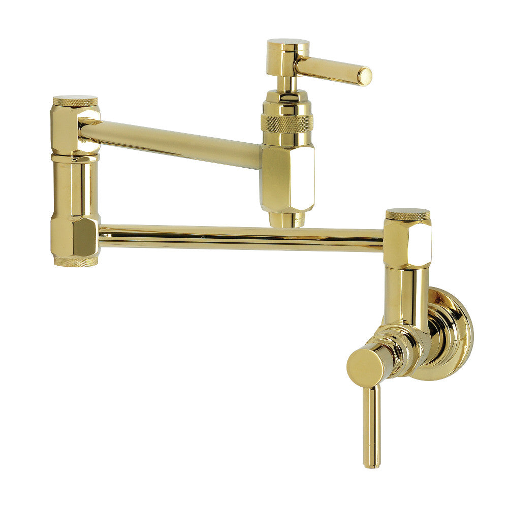 Concord Pot Filler Faucet in Polished Brass