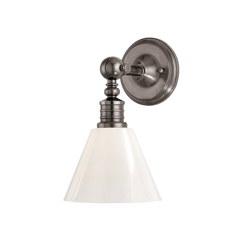Darien Wall Sconce with Historic Nickel Finish