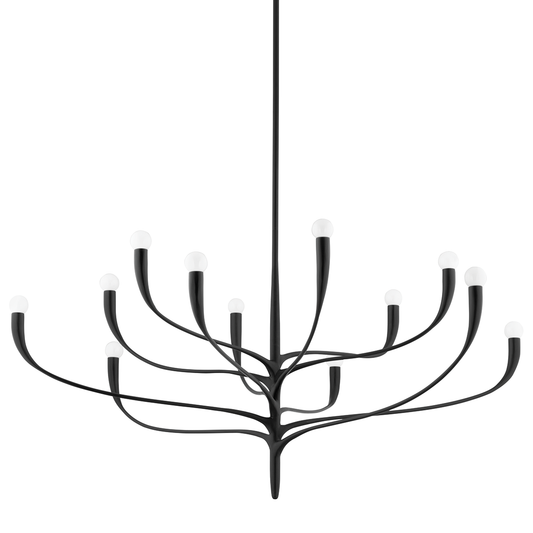 Labra Chandelier with Aged Iron Finish