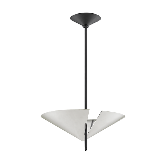 Equilibrium Pendant with Polished Nickel/black Finish