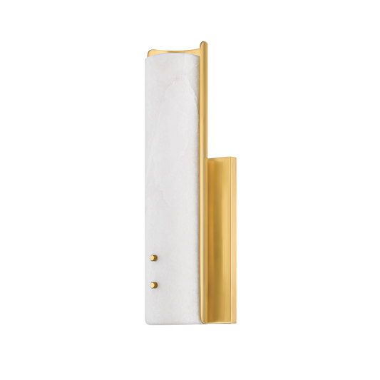 LUCIO Wall Sconce with Aged Brass Finish