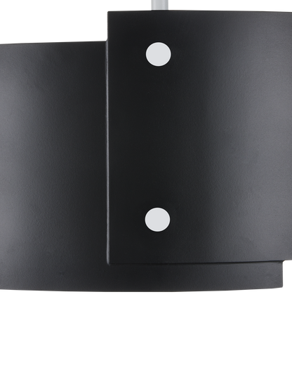 Ritsu Black Semi-Flush Mount