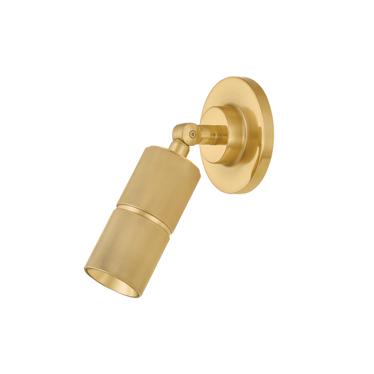 TRUETT Wall Sconce with Aged Brass Finish