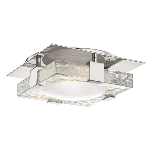 Bourne Semi-Flush with Polished Nickel Finish