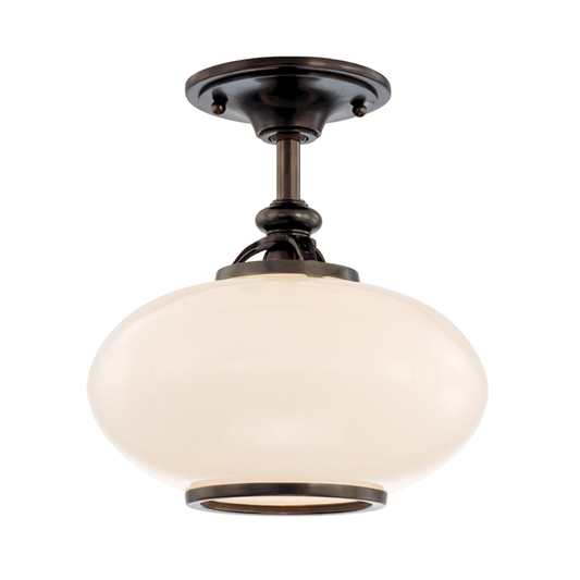 Canton Semi Flush with Old Bronze Finish