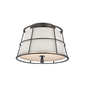 Savona Semi Flush with Old Bronze Finish