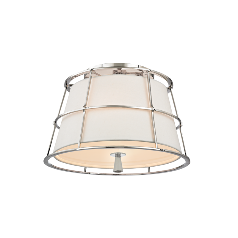 Savona Semi Flush with Polished Nickel Finish