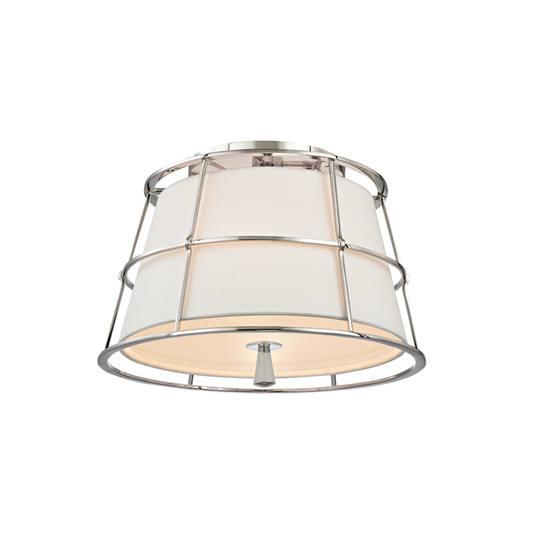 Savona Semi Flush with Polished Nickel Finish