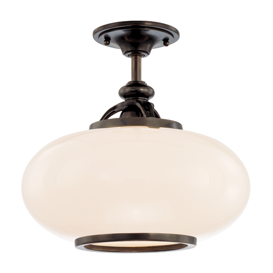 Canton Semi Flush with Old Bronze Finish